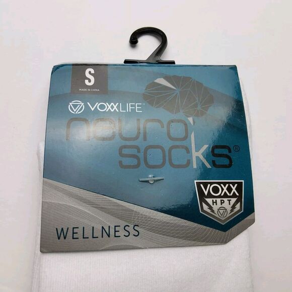 Voxx Life Stasis Neuro Socks Wellness Crew White Size S (Women's 4-7) - Picture 2 of 4